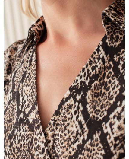 Платье женское черный-коричневый