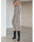 Платье женское черный-бежевый