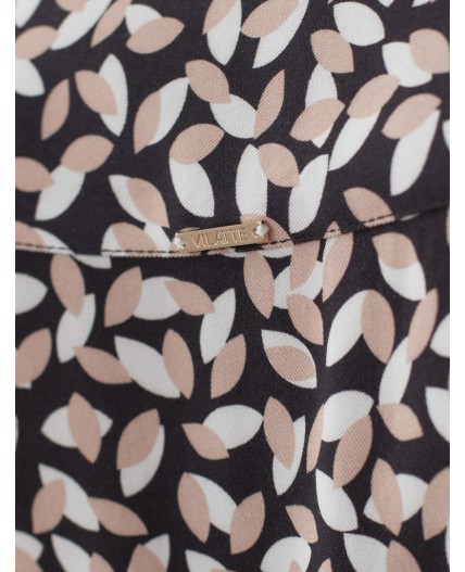 Платье женское черный-бежевый