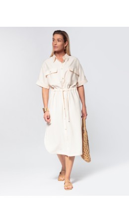 Платье женское кокосово-молочный