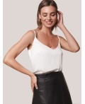 Топ женский натуральный белый