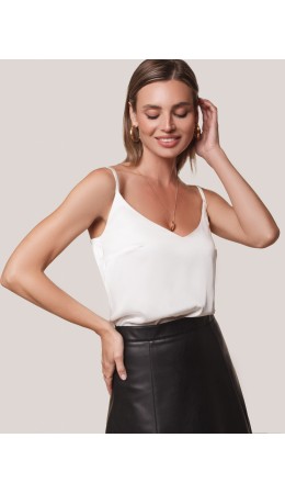 Топ женский натуральный белый