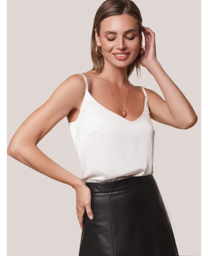 Топ женский натуральный белый