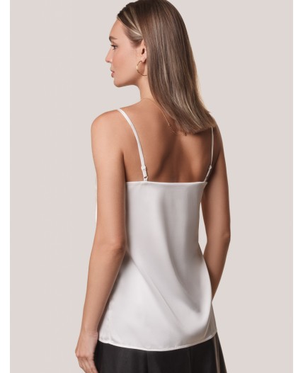 Топ женский натуральный белый