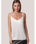 Топ женский натуральный белый