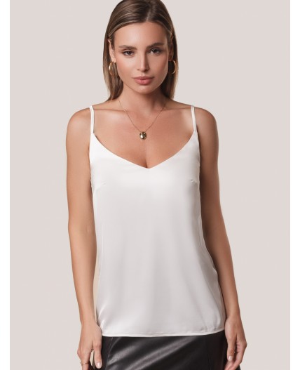 Топ женский натуральный белый