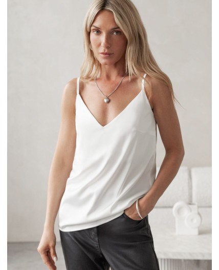 Топ женский натуральный белый