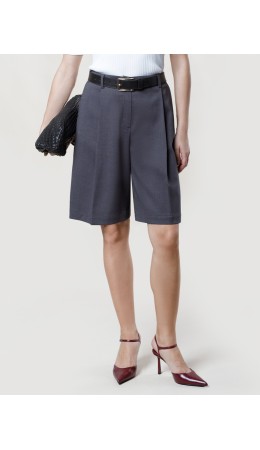 Шорты женские серо-синий