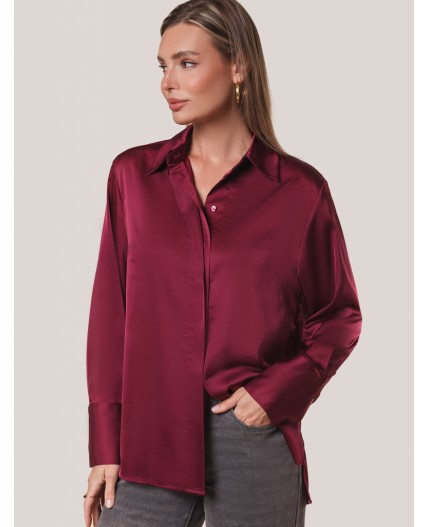 Блузка женская винный