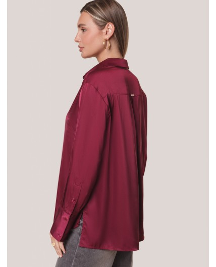 Блузка женская винный