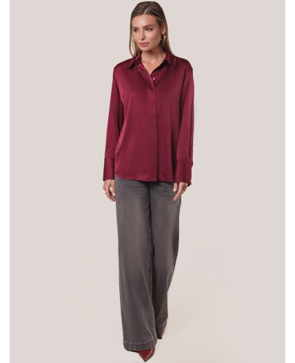 Блузка женская винный