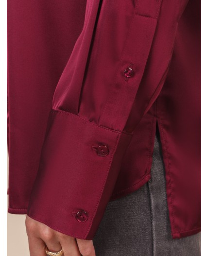 Блузка женская винный