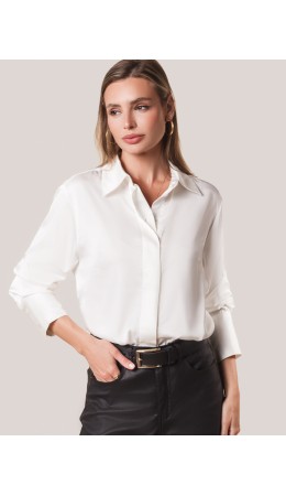 Блузка женская натуральный белый