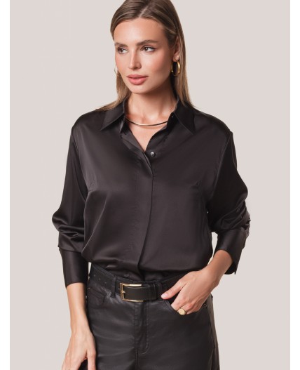 Блузка женская черный