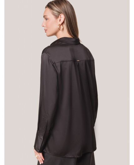 Блузка женская черный