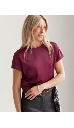Блузка женская винный