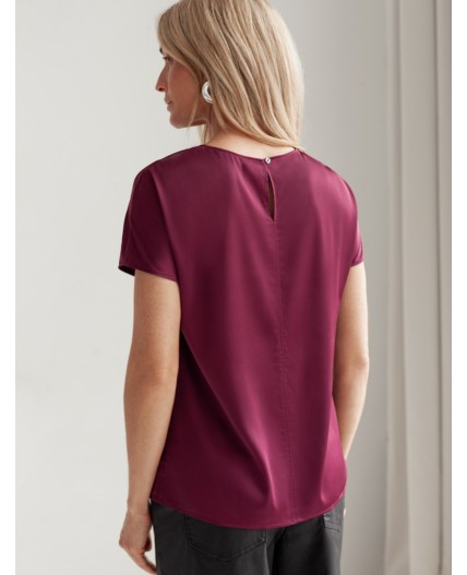 Блузка женская винный