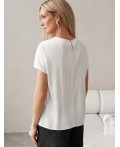 Блузка женская натуральный белый