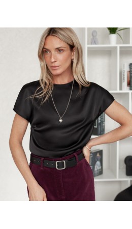 Блузка женская черный