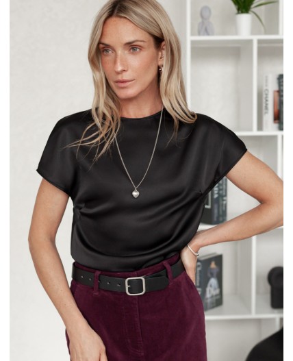 Блузка женская черный