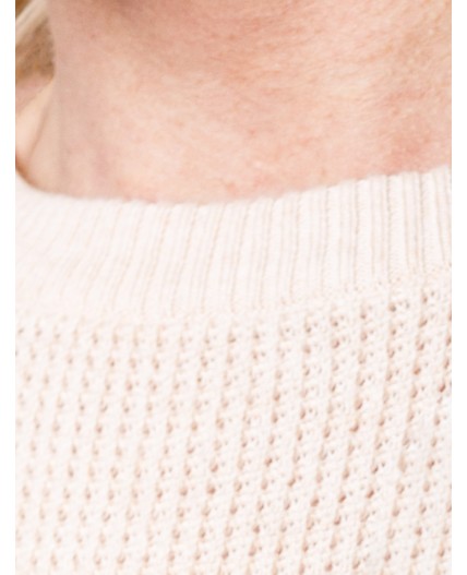 Платье вязаное женское бежевый меланж