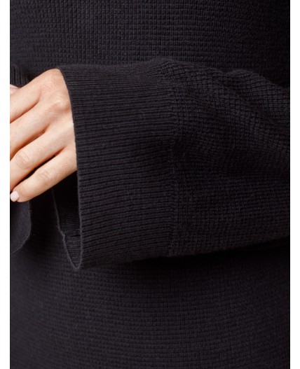 Платье вязаное женское черный