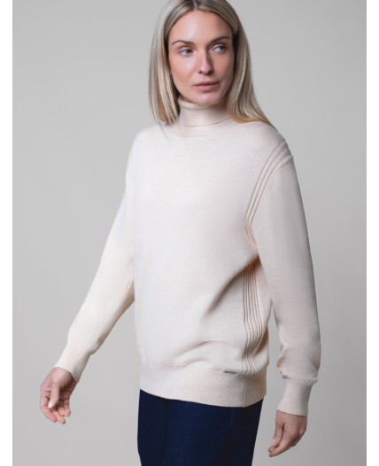 Свитер женский бежевый меланж