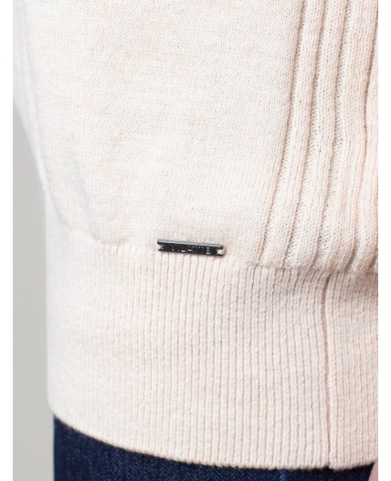 Свитер женский бежевый меланж