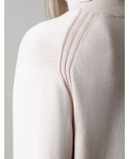 Свитер женский бежевый меланж