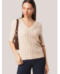 Джемпер женский бежевый меланж