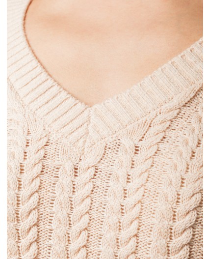 Джемпер женский бежевый меланж