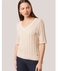 Джемпер женский бежевый меланж