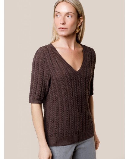 Джемпер женский коричневый