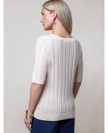 Джемпер женский натуральный белый
