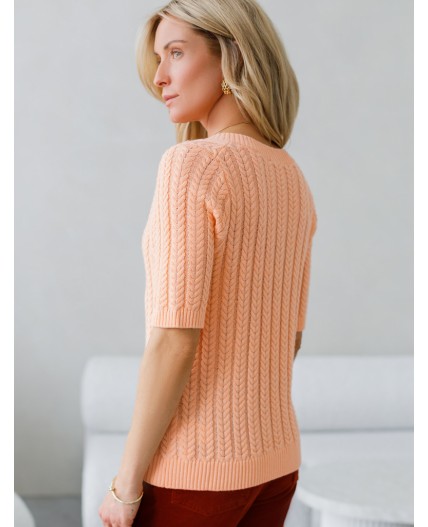 Джемпер женский персиковый