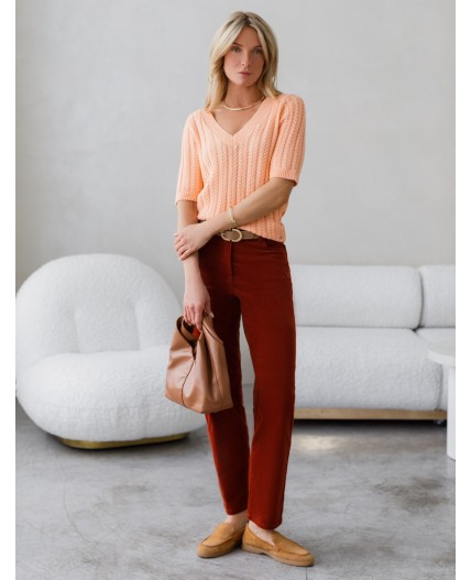 Джемпер женский персиковый