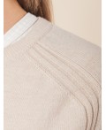 Джемпер женский бежевый меланж
