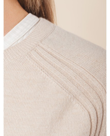 Джемпер женский бежевый меланж