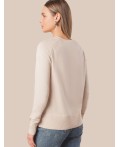 Джемпер женский бежевый меланж