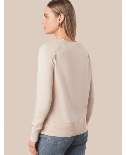 Джемпер женский бежевый меланж