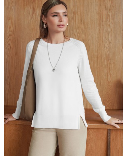 Джемпер женский натуральный белый