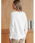 Джемпер женский натуральный белый