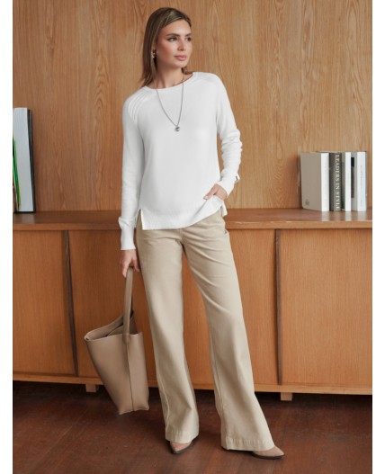 Джемпер женский натуральный белый
