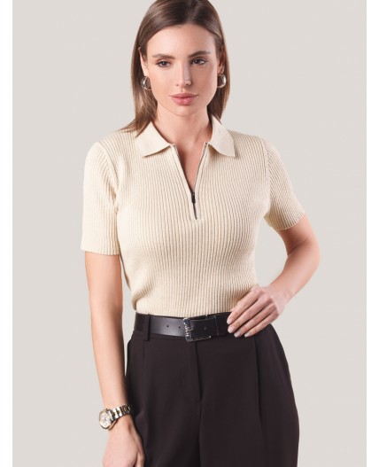 Джемпер женский бежевый меланж