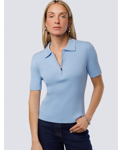 Джемпер женский голубой меланж