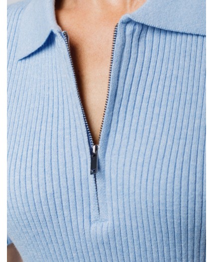 Джемпер женский голубой меланж