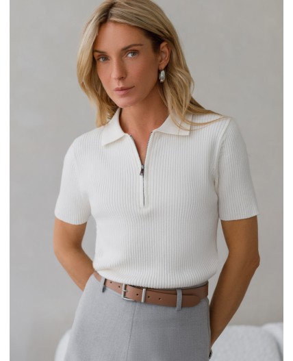 Джемпер женский натуральный белый