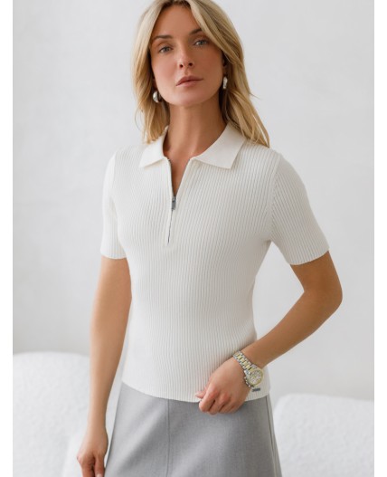 Джемпер женский натуральный белый