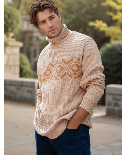 Джемпер мужской св.бежевый меланж