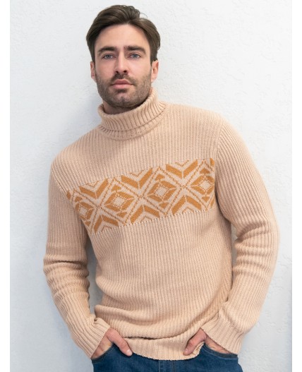 Джемпер мужской св.бежевый меланж
